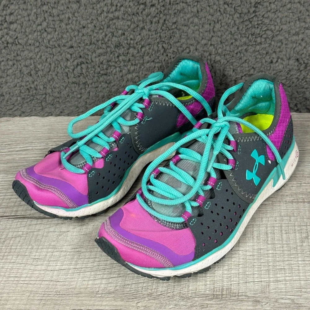 Under Armour Shoes Womens US 7 Black Pink Micro G Mantis Running Sneakers Active